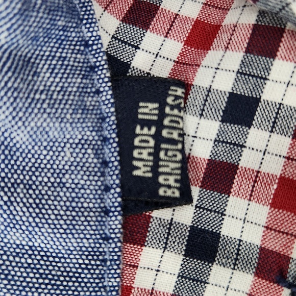 Ben Sherman Baby Boys' Red/Blue/White Short-Sleeve Button-Down Shirt, 24… - Picture 8 of 13